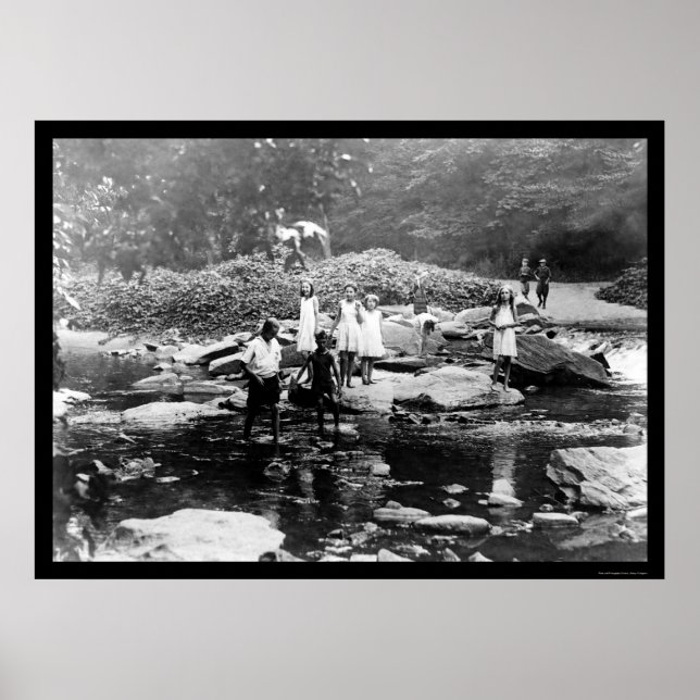 Playing in Rock Creek Park Washington, DC 1922 Poster (Front)