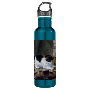 Playing Kitten by Henriëtte Ronner-Knip 710 Ml Water Bottle