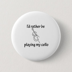 Playing My Cello 2 Inch Round Button