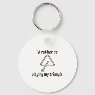 Playing My Triangle Keychain