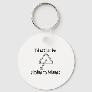 Playing My Triangle Keychain