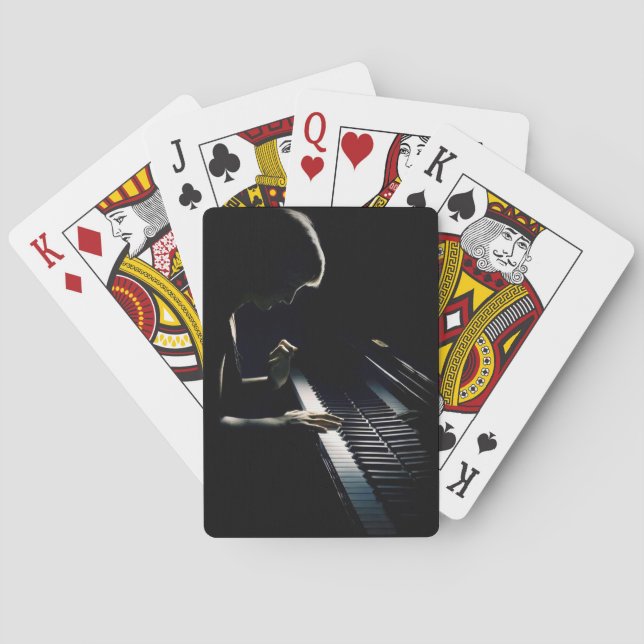 Playing Piano Cards (Back)