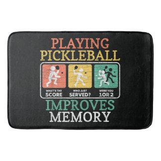 Playing Pickleball Improves Memory  Bath Mat