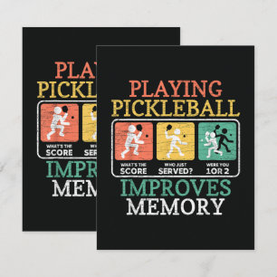 Playing Pickleball Improves Memory  Card