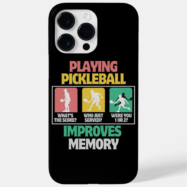 Playing Pickleball Improves Memory Case-Mate iPhone Case (Back)