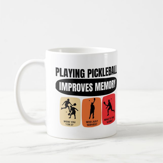 Playing Pickleball Improves Memory Coffee Mug (Left)