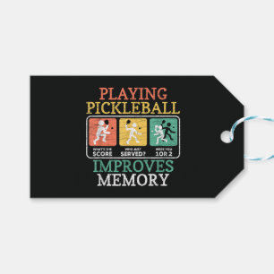 Playing Pickleball Improves Memory Gift Tags