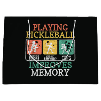 Playing Pickleball Improves Memory  Large Gift Bag