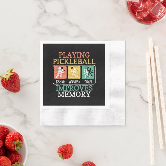 Playing Pickleball Improves Memory  Napkin (Insitu)