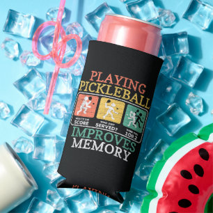 Playing Pickleball Improves Memory  Seltzer Can Cooler