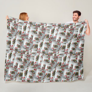 Playing Poker Layered Queens Design, Fleece Blanket