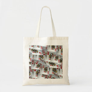 Playing Poker Queens Design, Tote Bag