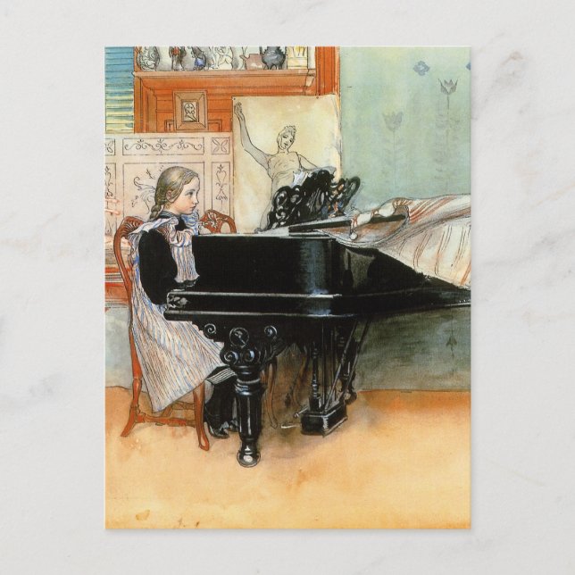 Playing Scales 1898 Postcard (Front)