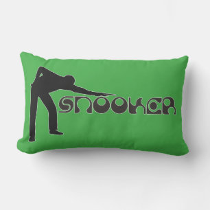 PLAYING SNOOKER modern font + your ideas Outdoor Pillow
