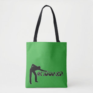 PLAYING SNOOKER modern font + your ideas Tote Bag