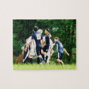 Playing Soccer Jigsaw Puzzle