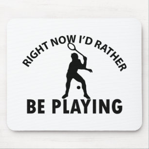 Playing squash mouse pad