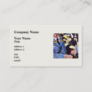 Playing the Bagpipe Business Card