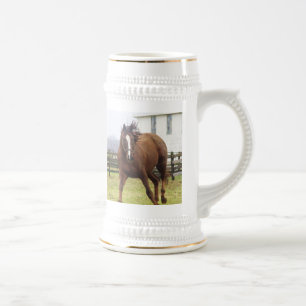 Playing thoroughbred horse Mug