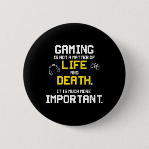 Playing Video Games Fun PC Console Gamer Geek  2 Inch Round Button