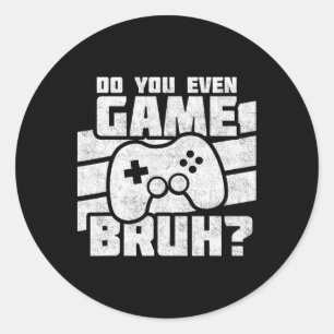 Playing Video Games - Pc Console Gaming - Funny Vi Classic Round Sticker
