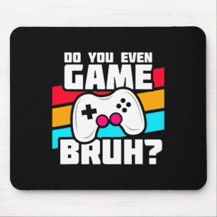 Playing Video Games - Pc Console Gaming - Funny Vi Mouse Pad