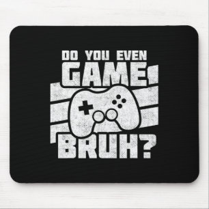 Playing Video Games - Pc Console Gaming - Funny Vi Mouse Pad