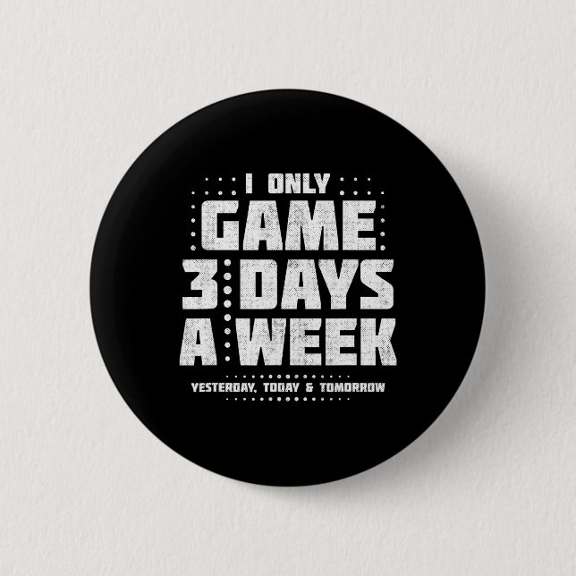 Playing Video Games - Video Gamer Meme - Funny Vid 2 Inch Round Button (Front)