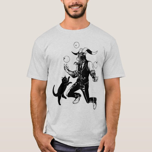 Playing with a cat T-Shirt (Front)