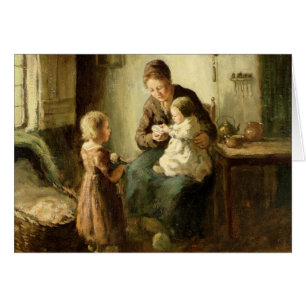 Playing with baby, 19th century