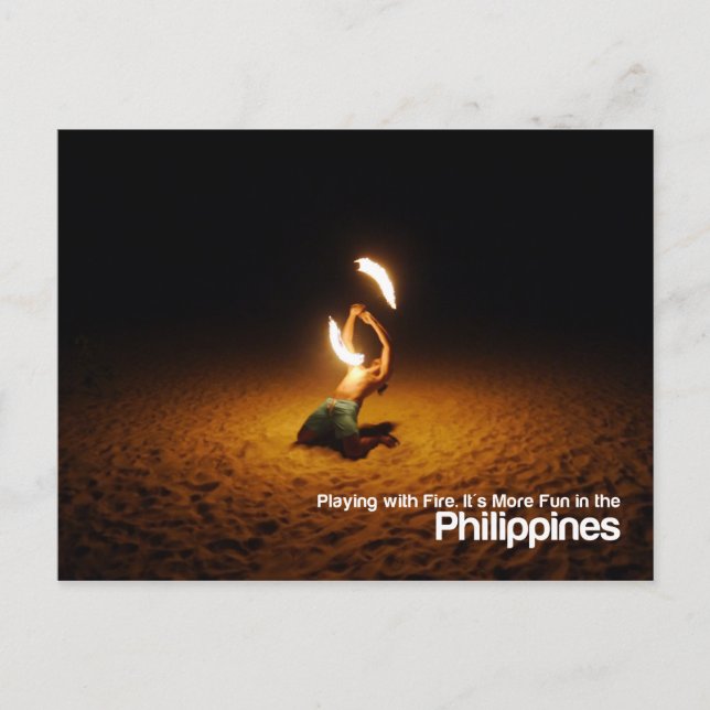 Playing with Fire Philippines Meme Postcard (Front)