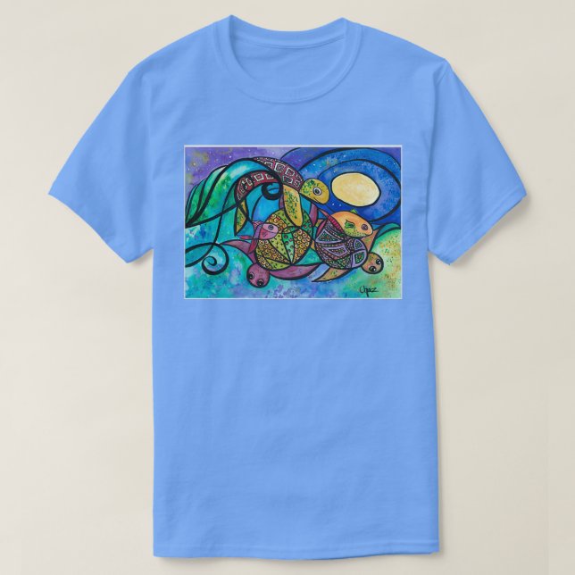 Playing with the moon T-Shirt (Design Front)