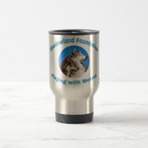 Playing with Wolves Travel Mug