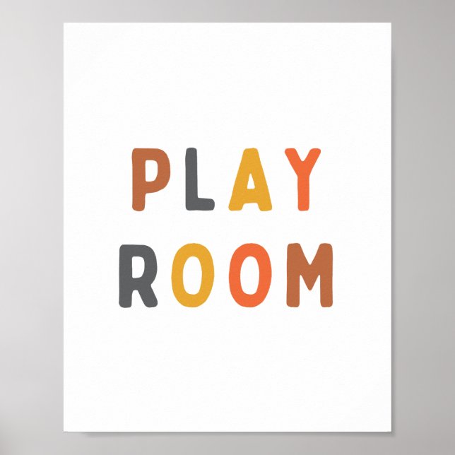 playroom Poster & Prints modern sign (Front)