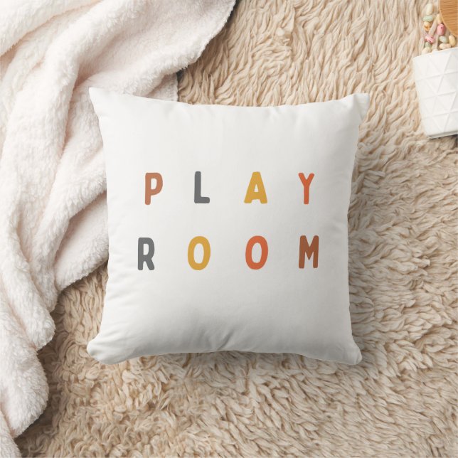 playroom Throw Pillow modern (Blanket)