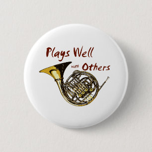Plays Well with Others 2 Inch Round Button