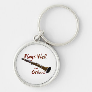 Plays Well with Others Clarinet Keychain