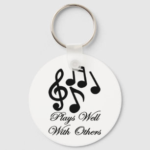 plays well with others keychain