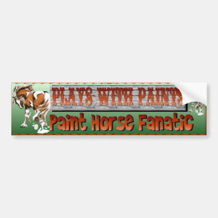 Plays With Paints bumpersticker Bumper Sticker