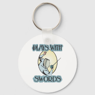Plays with Swords Keychain