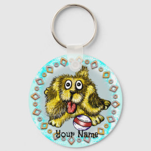 Playtime Dog Keychain