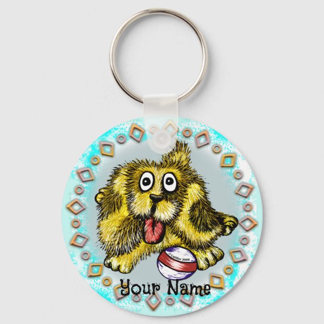 Playtime Dog Keychain (Front)