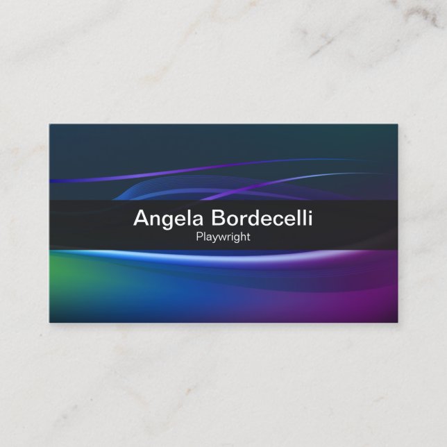 Playwright Business Card Borealis Lights (Front)