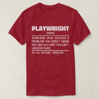 Playwright Noun Funny Theatre Writing Drama Lover