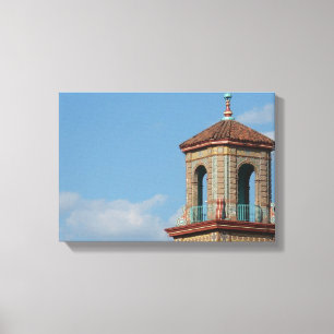 Plaza Building Detail Canvas Print