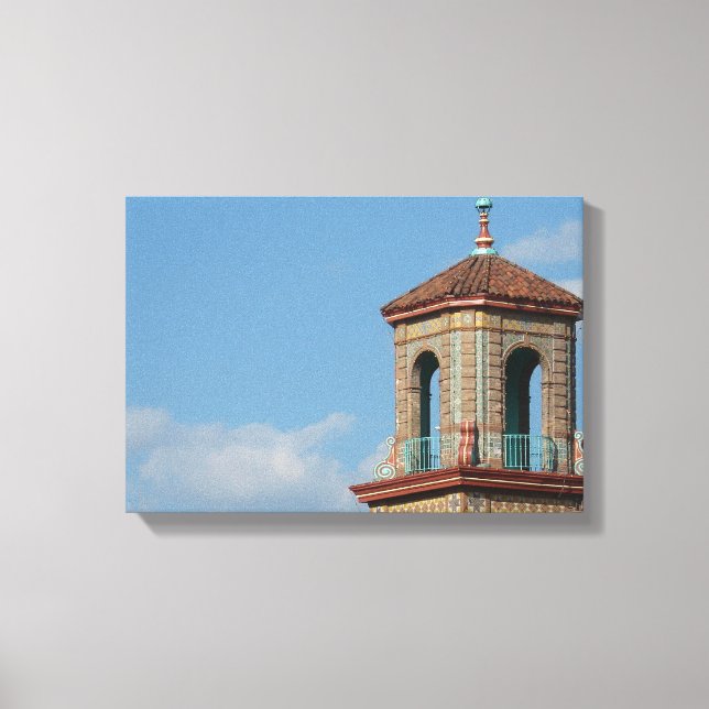 Plaza Building Detail Canvas Print (Front)