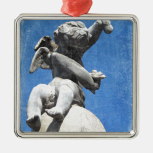 Plaza Cherub Metal Ornament
