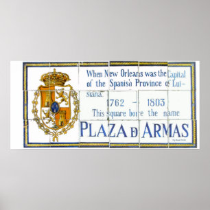 Plaza De Arms Tile Mural Poster