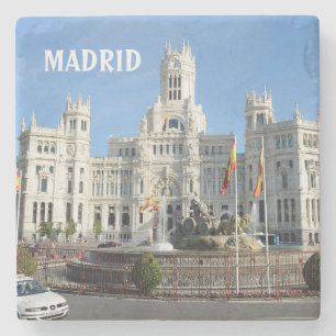 Plaza de Cibeles, Madrid Stone Coaster