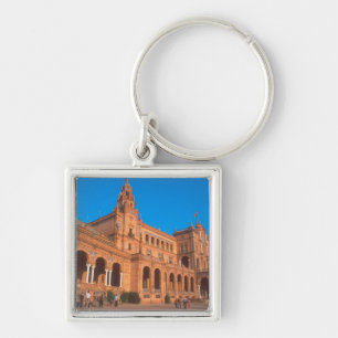 Plaza de Espana in Seville, Spain. Keychain